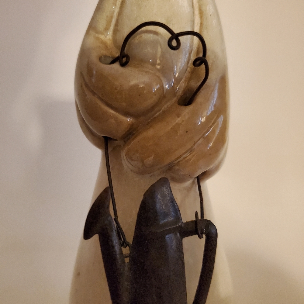 Ceramic Rooster chicken figurine farmhouse country primitive garden home decor - Picture 9 of 16